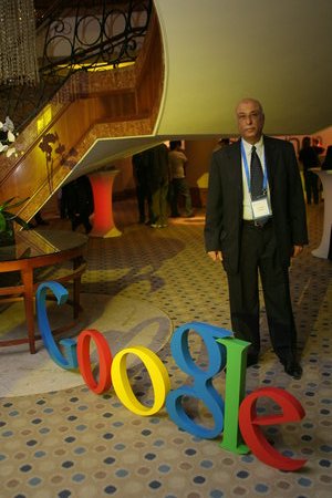 Engineer Khattab Omar Abuisbae, at "Google Convention & Conference", in Amman City, Jordan, Year 2012.