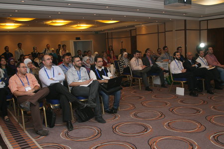 Engineer Khattab Omar Abuisbae, at "Google Convention & Conference", in Amman City, Jordan, Year 2012.