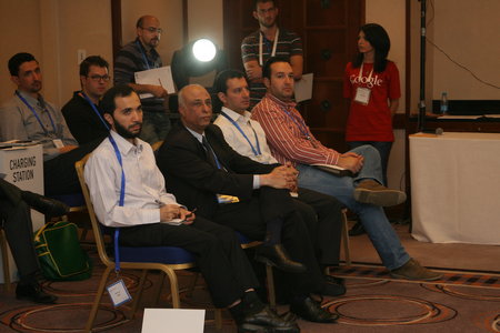 Engineer Khattab Omar Abuisbae, at "Google Convention & Conference", in Amman City, Jordan, Year 2012.