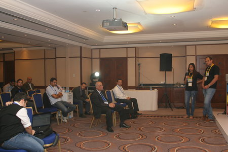 Engineer Khattab Omar Abuisbae, at "Google Convention & Conference", in Amman City, Jordan, Year 2012.