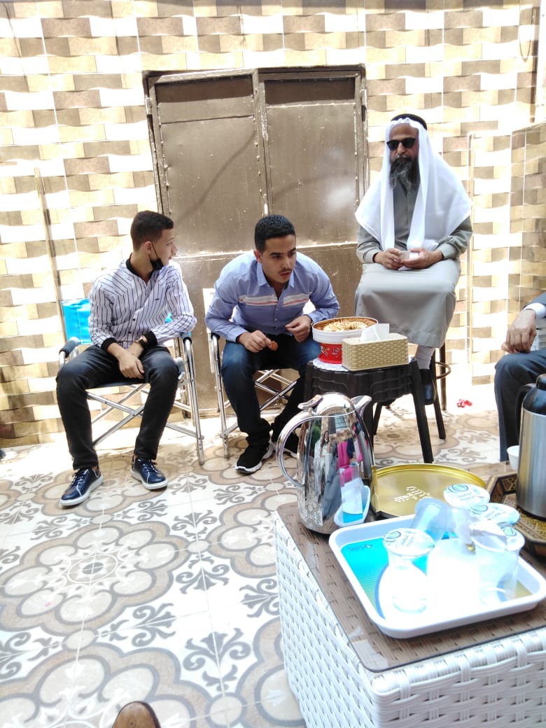 Engineer "Khattab Omar Abuisbae", Brothers and Sons, From Left to Right, "Ahammad Mohammad Aboosba", "Omar Belal Aboosba", and My Beloved Brother "Mohammad Omar Aboosba",  "Celebrating Eied's Visits", at "Nabeel Jaber" and My Sister "Soha's House", "Hy Alzakhateet", "Alhashmei Alshamalie City", Amman, Jordan, Year 2021, Photo8.