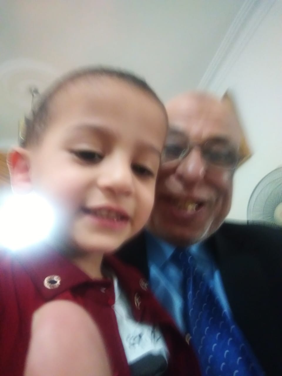  "Engineer Khattab Omar Abuisbae", Carrying His Great Beloved Lovely Niece Mr. "Obbada Belal Aboosba",at my apartment, "Celebrating Eied's Visit", Amman City, Jordan, Year 2017, Photo134.