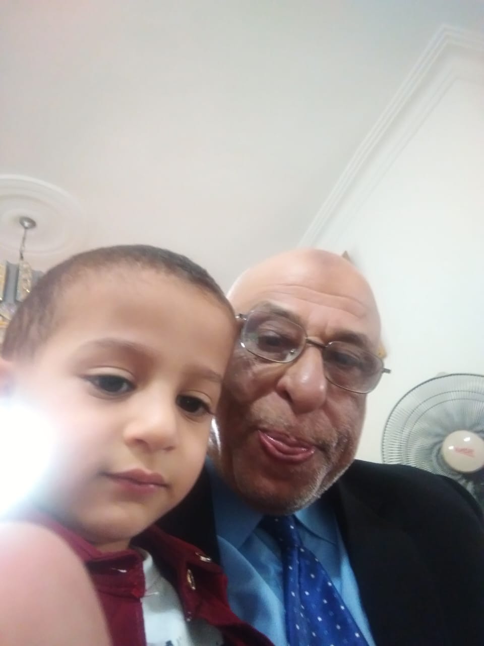  "Engineer Khattab Omar Abuisbae", Carrying His Great Beloved Lovely Niece Mr. "Obbada Belal Aboosba",at my apartment, "Celebrating Eied's Visit", Amman City, Jordan, Year 2017, Photo136.